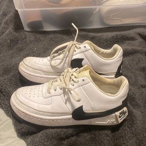Nike Black/White Air Force 1 Jester Women’s 8.5